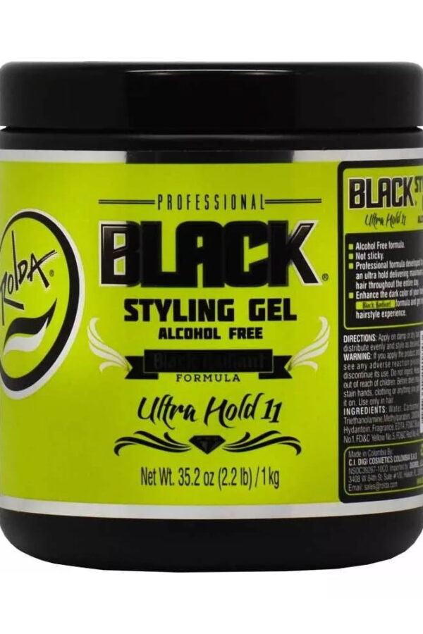 BLACK STYLING GEL 1KG ROLDA