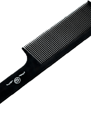 Rolda - Peine de pelo plano/ Peine de fibra de carbono/ Negro
