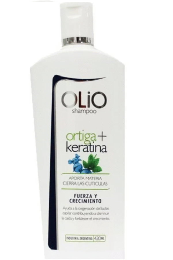 Shampoo Olio Ortiga + Keratina Fuerza Crecimiento X 420ml