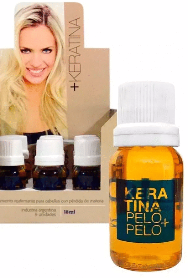 Olio Ampolla Keratina pelo + pelo 18ml 1und